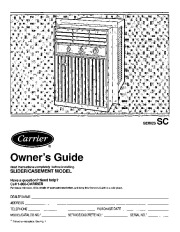 Carrier Owners Manual page 1