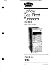 Carrier 58GSC 2PD Gas Furnace Owners Manual page 1