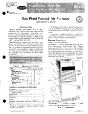 Carrier 58GS 2SI Gas Furnace Owners Manual page 1