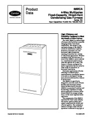 Carrier 58MCA 8PD Gas Furnace Owners Manual page 1