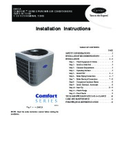 Carrier 24aca 1si Heat Air Conditioner Manual page 1