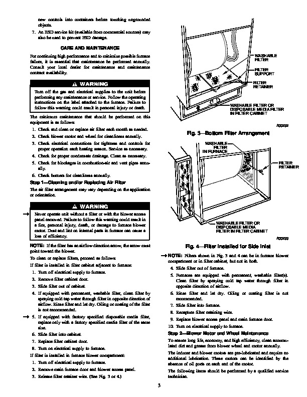 Carrier 58MVP 11SM Gas Furnace Owners Manual
