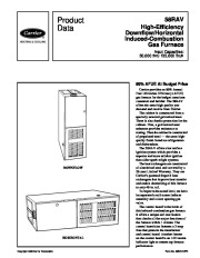 Carrier 58RAV 5PD Gas Furnace Owners Manual page 1