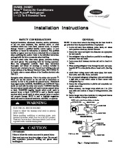 Carrier 24abb C 5si Heat Air Conditioner Manual page 1