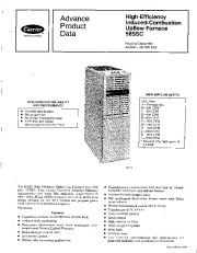 Carrier 58SSC 1APD Gas Furnace Owners Manual page 1