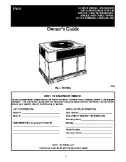 Carrier Pa3g 01 Heat Air Conditioner Manual page 1