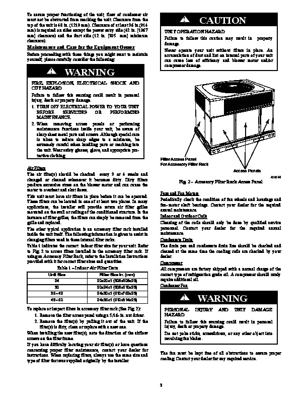 Carrier Pa3g 01 Heat Air Conditioner Manual
