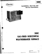 Carrier 58BC501025 Gas Furnace Owners Manual page 1