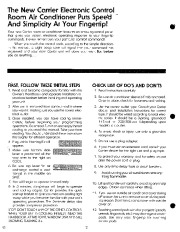 Carrier Owners Manual page 2