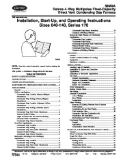 Carrier Owners Manual page 1