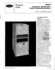 Carrier 58SXB 2PD Gas Furnace Owners Manual page 1