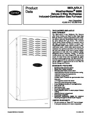 Carrier 58DL 2PD Gas Furnace Owners Manual page 1