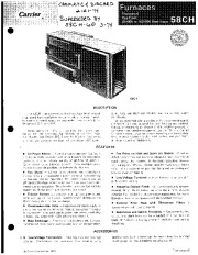Carrier 58CH 5P Gas Furnace Owners Manual page 1
