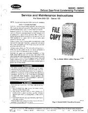 Carrier 58D 58S 6SM Gas Furnace Owners Manual page 1