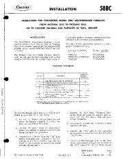 Carrier 58BC501415 Gas Furnace Owners Manual page 1