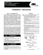 Carrier 24abb C 6si Heat Air Conditioner Manual page 1