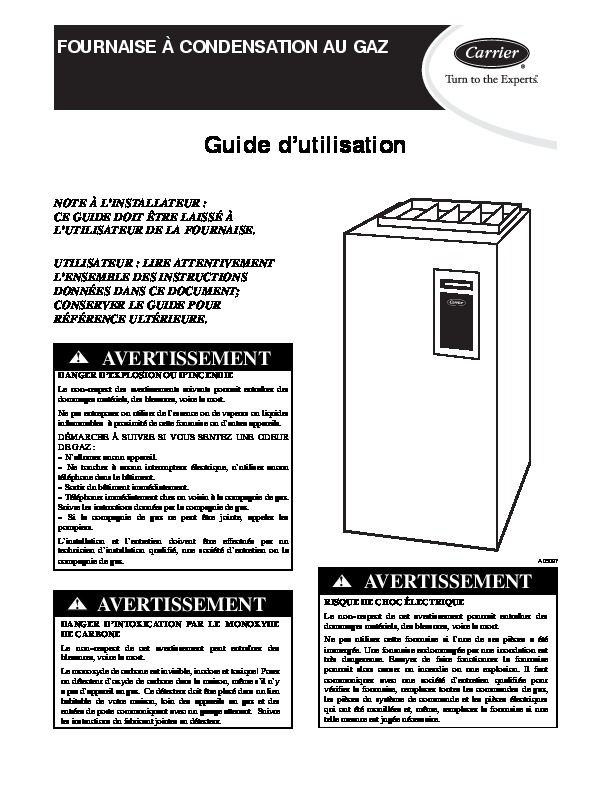 Carrier 58 1 Heat Air Conditioner Manual