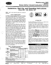 Carrier 58WAV 1SI Gas Furnace Owners Manual page 1