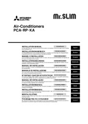 Mitsubishi Mr Slim RG79D451H01 PCH RP KA Ceiling Suspended Air Conditioner Installation Manual page 1