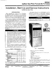Carrier 58GSC 6SI Gas Furnace Owners Manual page 1