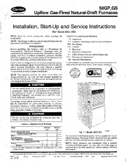 Carrier 58GP 58GS 3SI Gas Furnace Owners Manual page 1