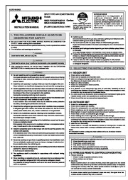 Mitsubishi Electric Owners Manual page 1