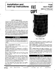 Carrier 77qb 2si Heat Air Conditioner Manual page 1