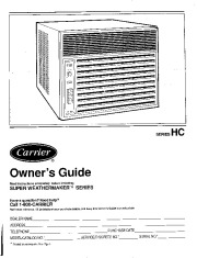 Carrier Owners Manual page 1