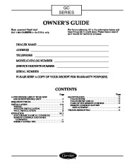 Carrier Owners Manual page 1