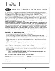 Carrier Owners Manual page 14