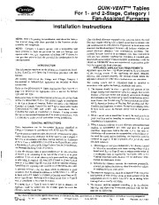 Carrier 58T 1SI Gas Furnace Owners Manual page 1