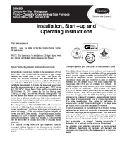 Carrier 58MEB 01SI Gas Furnace Owners Manual page 1