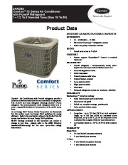 Carrier 24acb3 1pd Heat Air Conditioner Manual page 1