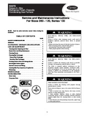 Carrier 58MTB 2SM Gas Furnace Owners Manual page 1