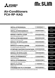 Mitsubishi Mr Slim RG79D720H01 PCA RP KAQ Ceiling Suspended Air Conditioner Installation Manual page 1