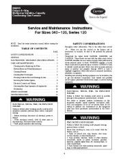 Carrier 58MVB 3SM Gas Furnace Owners Manual page 1