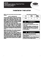 Carrier 25hpa6 1si Heat Air Conditioner Manual page 1