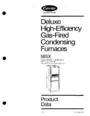 Carrier 58SX 3PD Gas Furnace Owners Manual page 1