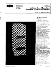 Carrier 58VCA 1PD Gas Furnace Owners Manual page 1