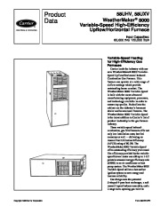 Carrier 58UHV 2PD Gas Furnace Owners Manual page 1
