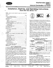 Carrier 58WAV 2SI Gas Furnace Owners Manual page 1