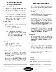 Carrier 58E75 1405 Gas Furnace Owners Manual page 1