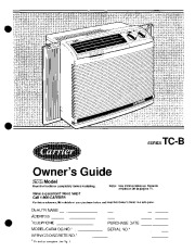 Carrier Owners Manual page 1