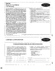 Carrier Owners Manual page 10