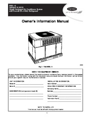 Carrier Owners Manual page 1