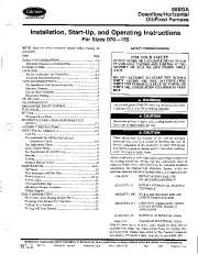 Carrier 58BGA 1SI Gas Furnace Owners Manual page 1