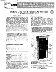 Carrier 58SE 1SI Gas Furnace Owners Manual page 1