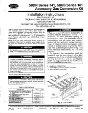 Carrier 58DR 58GS 4SI Gas Furnace Owners Manual page 1