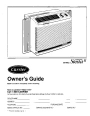 Carrier Owners Manual page 1