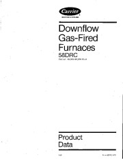 Carrier 58DRC 1PD Gas Furnace Owners Manual page 1